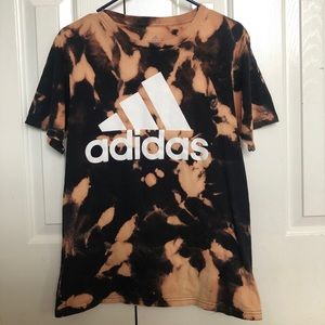 Adidas bleach dye t shirt